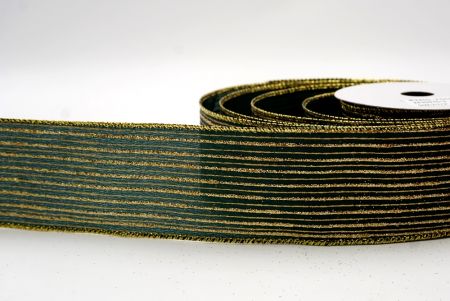 Πράσινη_Γκλίτερ Λεπτή Ράβδος Σατέν Κορδέλα_KF9697G-3