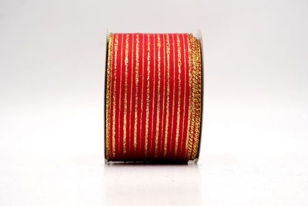 Κόκκινη_Γκλίτερ Λεπτή Ράβδος Σατέν Κορδέλα_KF9697G-7G