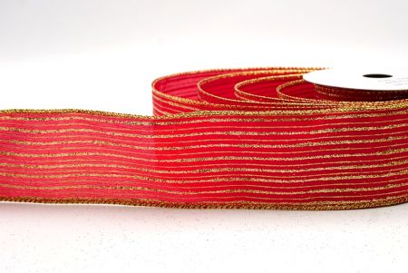 Κόκκινη_Γκλίτερ Λεπτή Ράβδος Σατέν Κορδέλα_KF9697G-7G