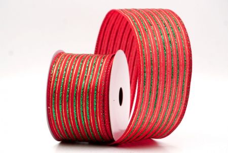 Κόκκινη_Γκλίτερ Λεπτή Ράβδος Σατέν Κορδέλα_KF9697GC-7-7