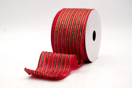 Κόκκινη_Γκλίτερ Λεπτή Ράβδος Σατέν Κορδέλα_KF9697GC-7-7