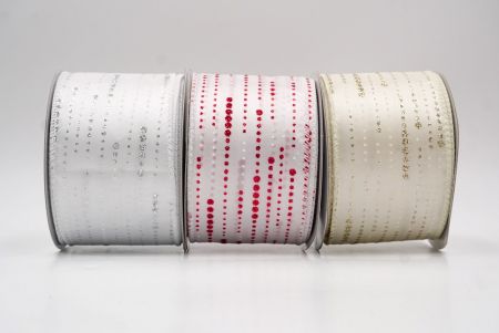 Stripe Dot Pattern Wired Ribbon_KF9698.KF9699.KF9700.KF9701