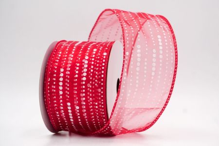 Red Sheer_Stripe Dot Pattern Wired Ribbon_KF9699GC-7-7