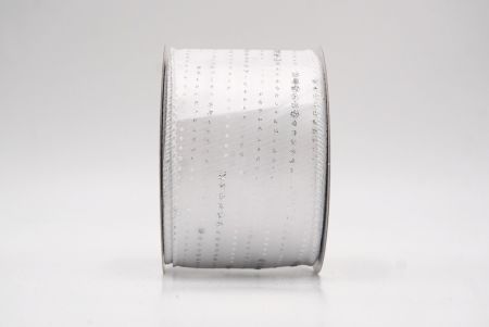 White/Silver_Stripe Dot Pattern Wired Ribbon_KF9701GC-1-1