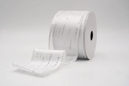 White/Silver_Stripe Dot Pattern Wired Ribbon_KF9701GC-1-1