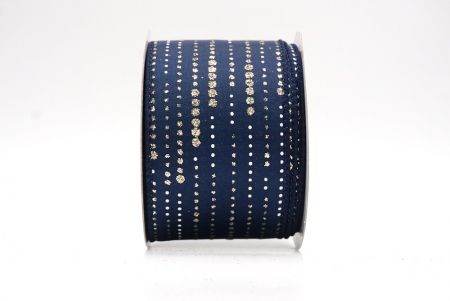 Navy Blue_Stripe Dot Pattern Wired Ribbon_KF9701GC-4-4