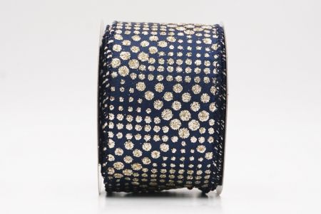 Niebieska elegancka wstążka z ornamentami na Boże Narodzenie_KF9705GC-4-4