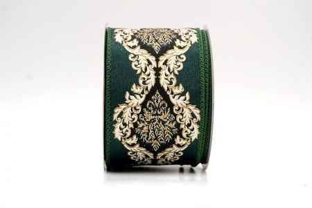 Зеленая_дамасская элегантная лента_KF9723GC-3-127