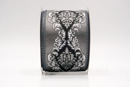 Серая_дамасская элегантная лента_KF9723GC-50-123