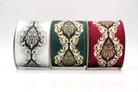 Damask Elegance Wired Ribbon - Damask Elegance Wired Ribbon