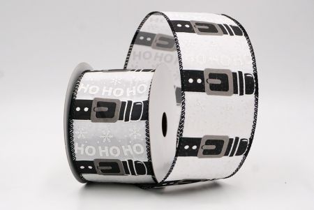 White_Santa Belt Ho Ho Ho Wired Ribbon_KF9728GC-1-53