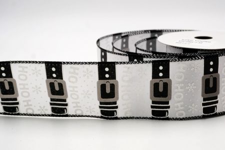 White_Santa Belt Ho Ho Ho Wired Ribbon_KF9728GC-1-53