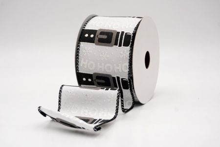 White_Santa Belt Ho Ho Ho Wired Ribbon_KF9728GC-1-53