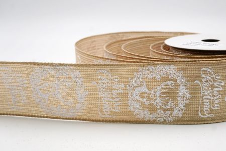 Kaki_Ruban en fil de fer Renne Joyeux Noël_KF9734GC-13-183