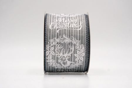 Gris_Ruban en fil de fer Renne Joyeux Noël_KF9734GC-50-123