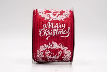 Rouge_Ruban en fil de fer Renne Joyeux Noël_KF9734GC-7-169