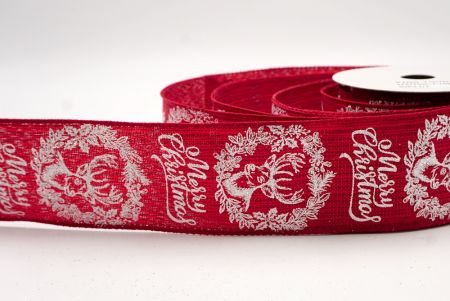 Rouge_Ruban en fil de fer Renne Joyeux Noël_KF9734GC-7-169