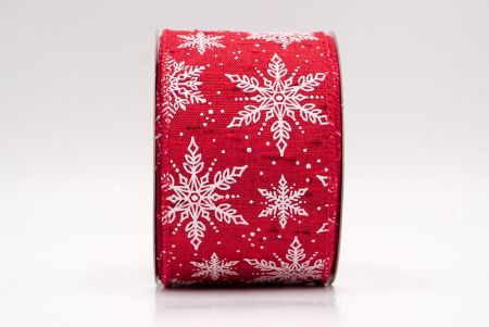 Red_Festive Winter Snowflake Wired Ribbon_KF9738GC-7-7