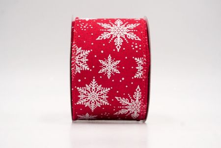 Red_Festive Winter Snowflake Wired Ribbon_KF9739GC-7-7