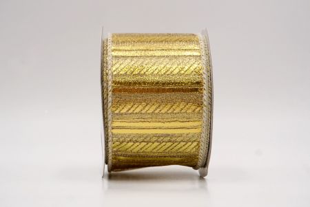 Gold_Shimmer Horizontal Bar Wired Ribbon_KF9742GC-2-2