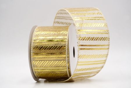 Gold_Shimmer Horizontal Bar Wired Ribbon_KF9742GC-2-2