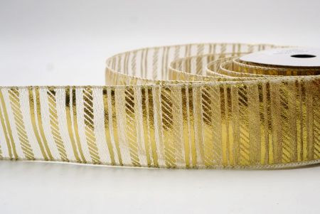 Gold_Shimmer Horizontal Bar Wired Ribbon_KF9742GC-2-2
