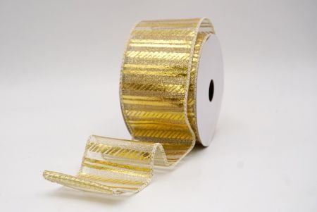 Gold_Shimmer Horizontal Bar Wired Ribbon_KF9742GC-2-2