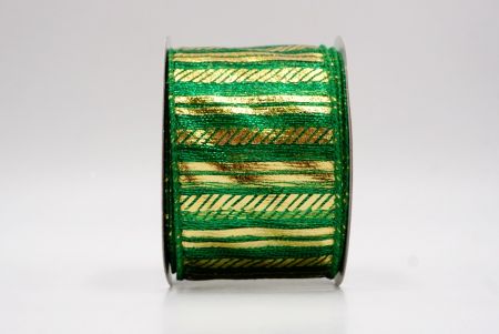 Green_Shimmer Horizontal Bar Wired Ribbon_KF9742GC-3-49