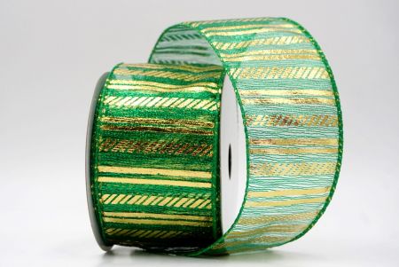 Green_Shimmer Horizontal Bar Wired Ribbon_KF9742GC-3-49