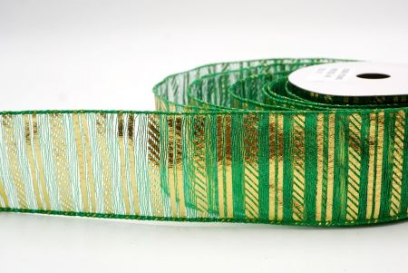 Green_Shimmer Horizontal Bar Wired Ribbon_KF9742GC-3-49