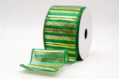 Green_Shimmer Horizontal Bar Wired Ribbon_KF9742GC-3-49