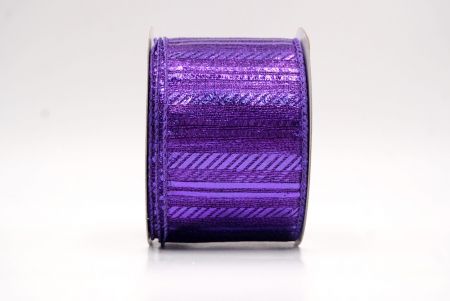 Violet_Shimmer Horizontal Bar Wired Ribbon_KF9742GC-34-34
