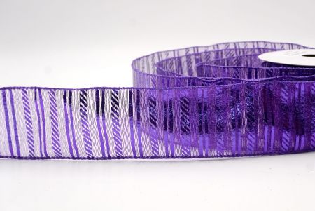 Violet_Shimmer Horizontal Bar Wired Ribbon_KF9742GC-34-34