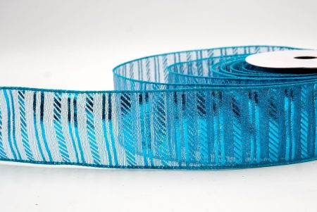 Blue_Shimmer Horizontal Bar Wired Ribbon_KF9742GC-55-55