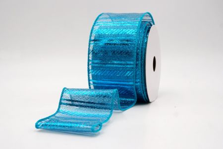 Blue_Shimmer Horizontal Bar Wired Ribbon_KF9742GC-55-55