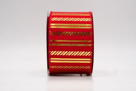 Red_Shimmer Horizontal Bar Wired Ribbon_KF9744GC-7-7