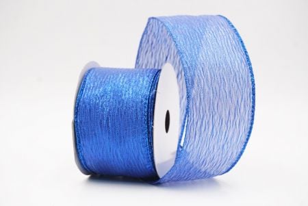 Blue Metallic Shine Holiday Wired Ribbon_KF9746GB-4