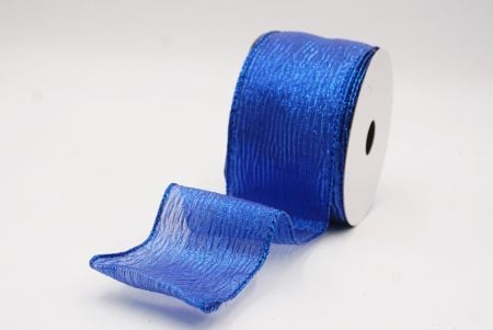 Blue Metallic Shine Holiday Wired Ribbon_KF9746GB-4