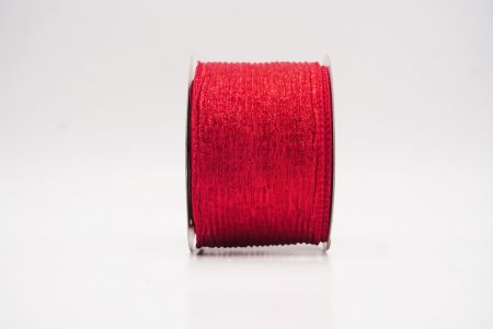 Red Metallic Shine Holiday Wired Ribbon_KF9746GC-7-7
