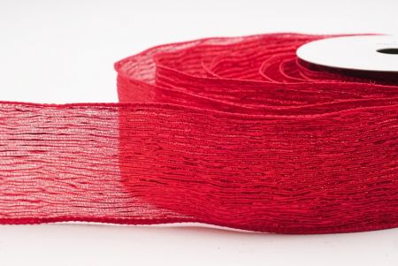Red Metallic Shine Holiday Wired Ribbon_KF9746GC-7-7