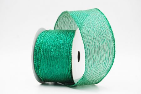 Green Metallic Shine Holiday Wired Ribbon_KF9746GH-3
