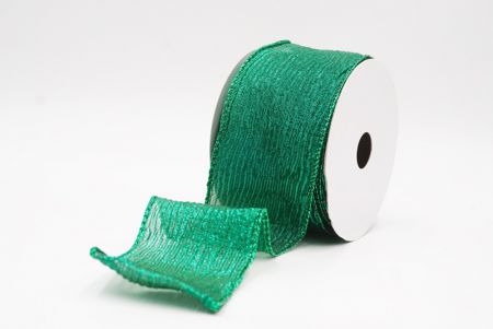 Green Metallic Shine Holiday Wired Ribbon_KF9746GH-3