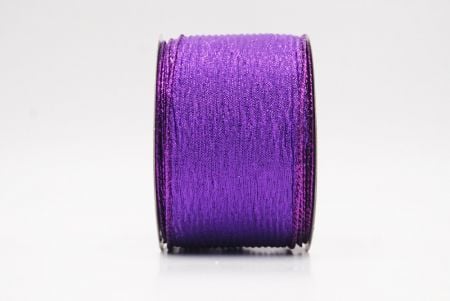 Purple Metallic Shine Holiday Wired Ribbon_KF9746GP-34
