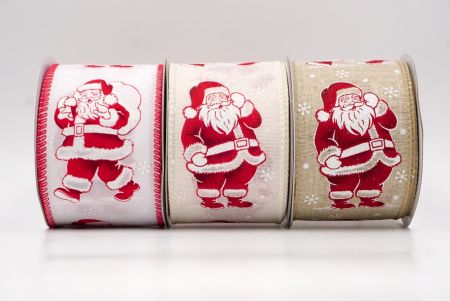 Ruban filaire de Père Noël joyeux et de sac à cadeaux_KF9755.KF9756.KF9757.KF9758
