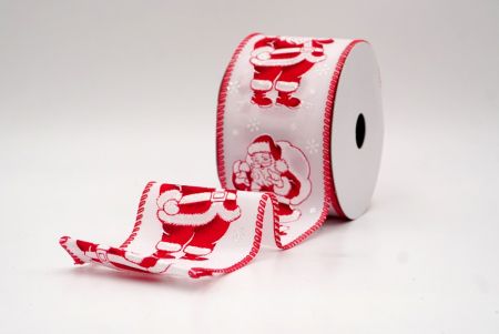 Ruban filaire de Père Noël joyeux et de sac à cadeaux_Blanche/Rouge_KF9757GC-1-7