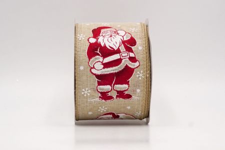 Ruban filaire de Père Noël joyeux et de sac à cadeaux_Kaki_KF9758GC-13-183