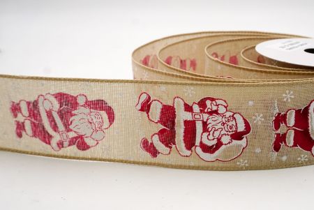 Ruban filaire de Père Noël joyeux et de sac à cadeaux_Kaki_KF9758GC-13-183