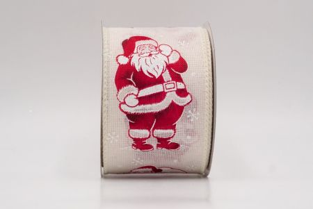 Ruban filaire de Père Noël joyeux et de sac à cadeaux_Crème_KF9758GC-2-2