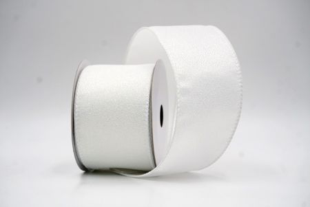 Ruban Filé Métallique Sophistiqué Blanc Brillant_KF9786GC-1-1