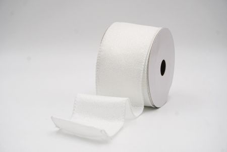 Ruban Filé Métallique Sophistiqué Blanc Brillant_KF9786GC-1-1